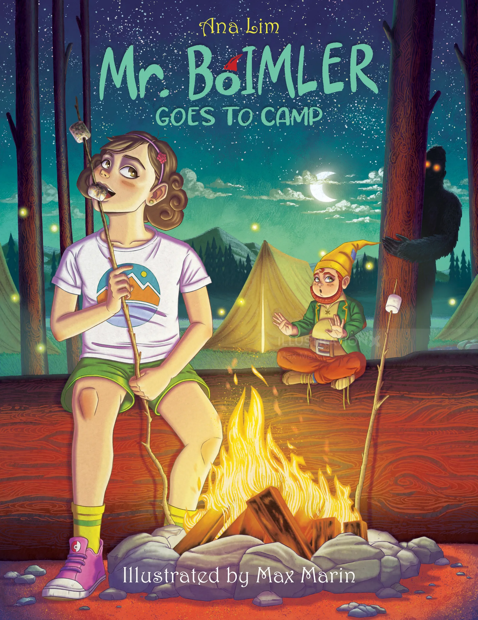 Book cover for Mr. Boimler Goes to Camp, illustrated by Max Marin