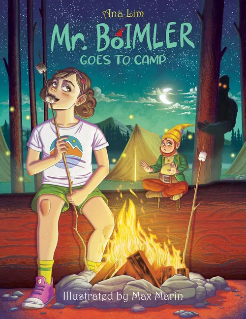 Book cover for Mr. Boimler Goes to Camp, illustrated by Max Marin
