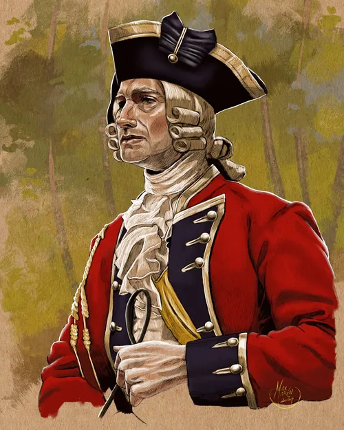 Max Marin sketch of a British soldier in a red coat