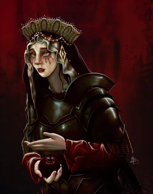 Warrior nun portrait illustrated by Max Marin