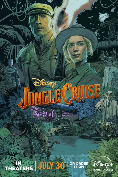 Max Marin artwork of the Disney Jungle Cruise movie poster