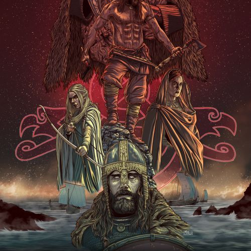 Max Marin artwork depicting a Viking warrior from The Northman