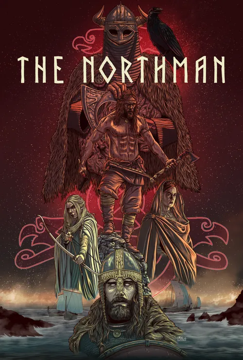 Max Marin artwork depicting a Viking warrior from The Northman