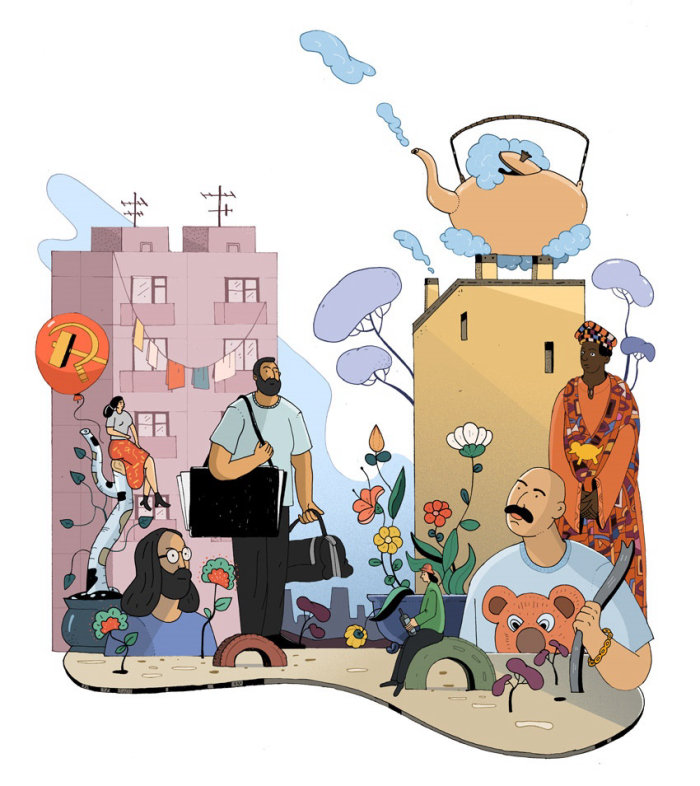 Illustration de romans d&#39;artistes de livres de fiction