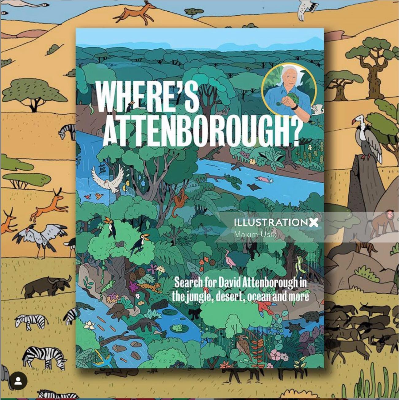 Attenboroughのブックカバーのデザインはどこにありますか