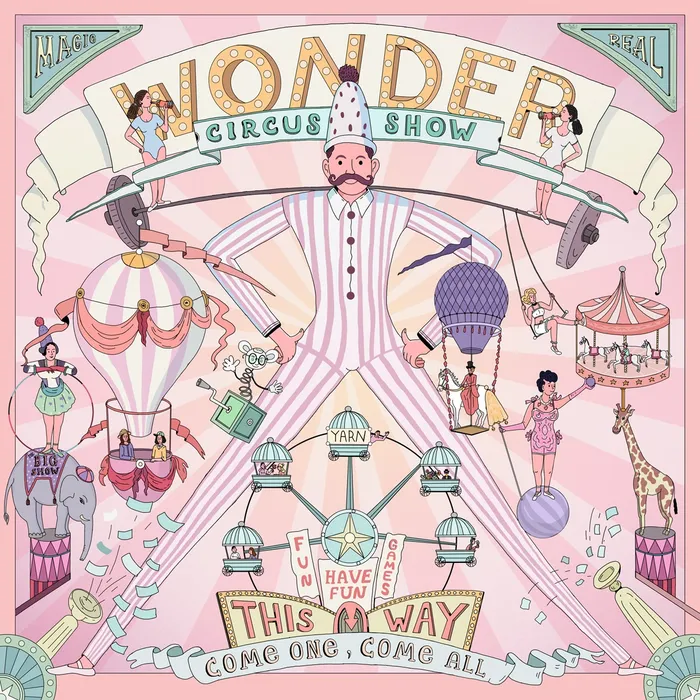 Illustration of the Wonder Circus Show scarf