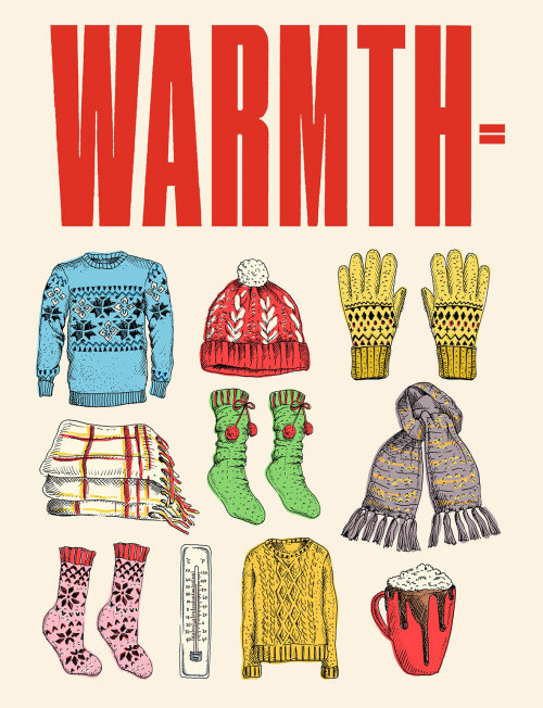 Coleção de roupas de inverno
