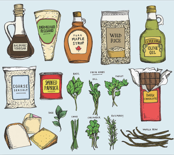Illustration d&#39;aliments plantés par MayVan Millingen