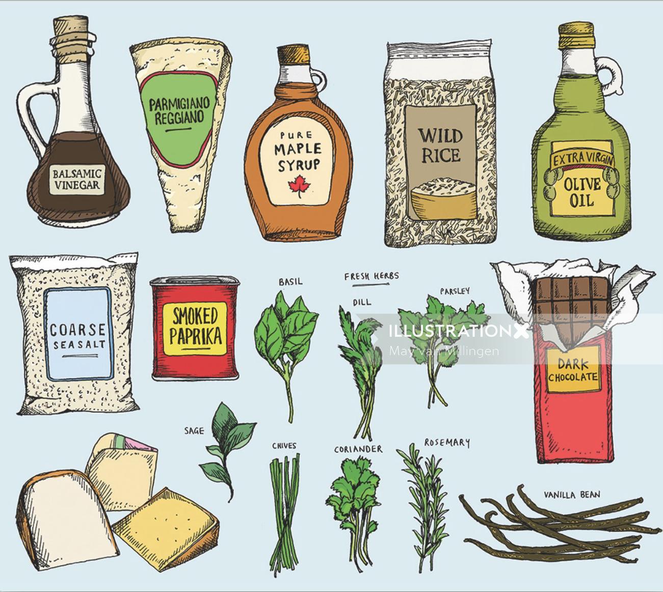 Planted Food illustration by MayVan Millingen
