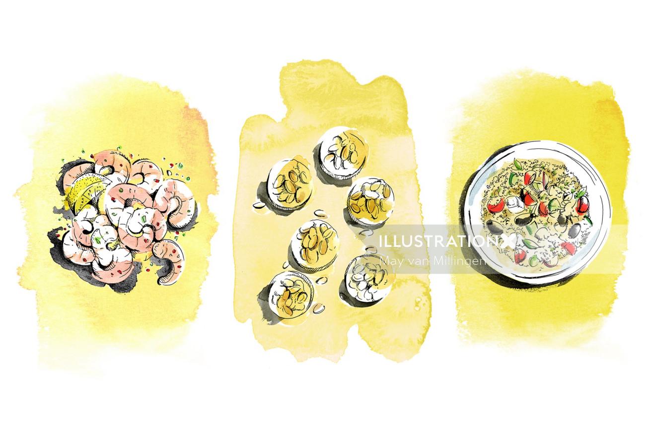 Food illustration by MayVan Millingen