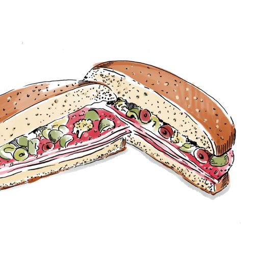 Burger food illustration