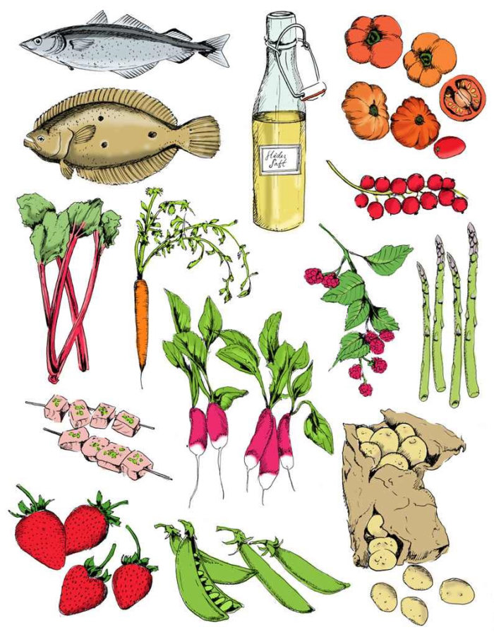 Illustration culinaire par May van Millingen