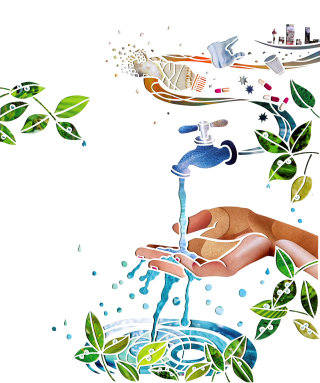 The cover of Greenup magazine is about water responsibility