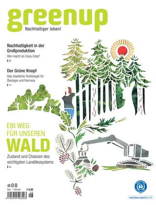 Capa da revista Greenup sobre &#39;Alemanha, suas florestas&#39;