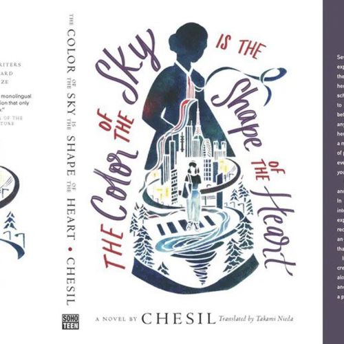 Cover for the "The Color of the Sky Is the Shape of the Heart" novel