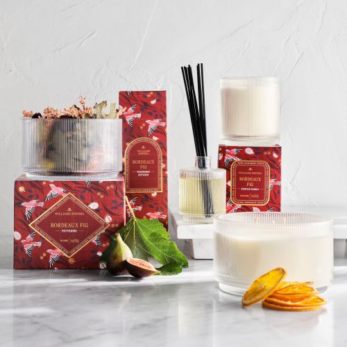 Bordeaux Fig scented candles and diffuser with decorative packaging