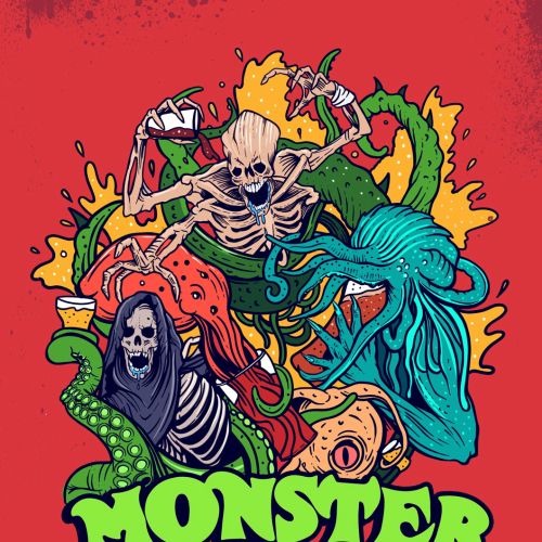 Cover poster for monster menagerie  beer festival