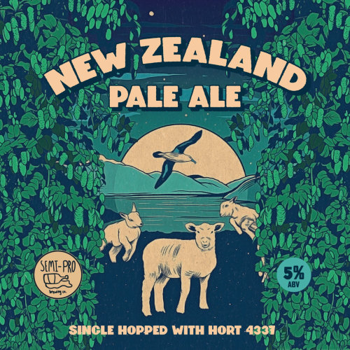 Graphic design for New Zealand Pale ale