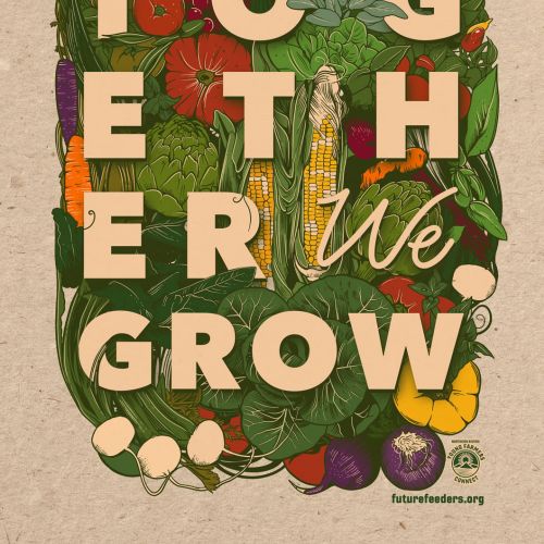 Illustration of Vegetables Together grow
