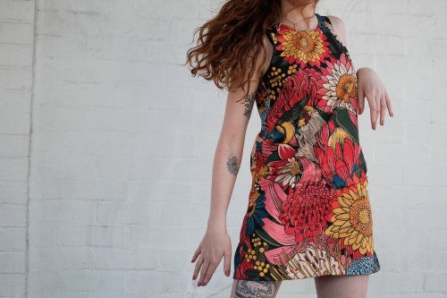 Flower painting on dress top
