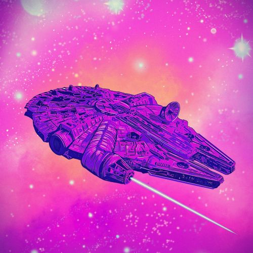 Graphic art of Star Wars Spaceship