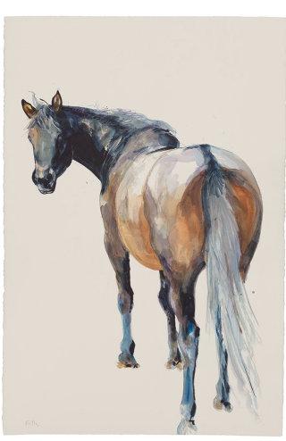 pintura al óleo de caballo 