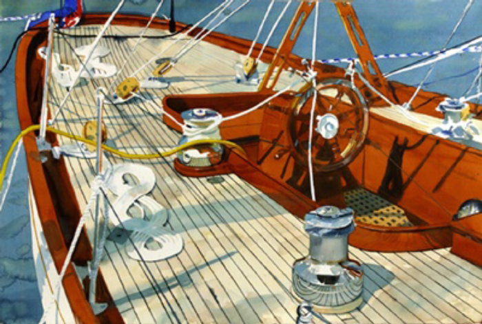 Ilustração de máquina de um navio por Michael Frith