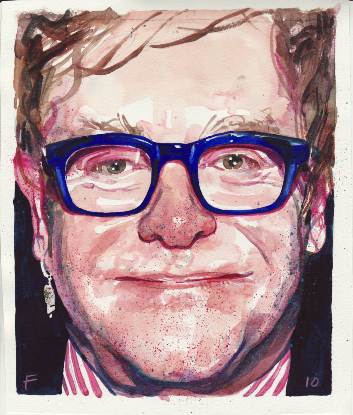 Portrait d&#39;Elton John