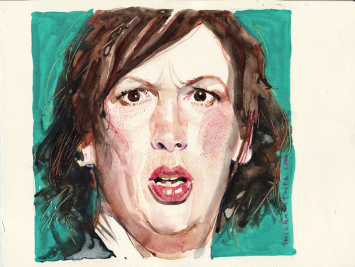 Women watercolor portrait 