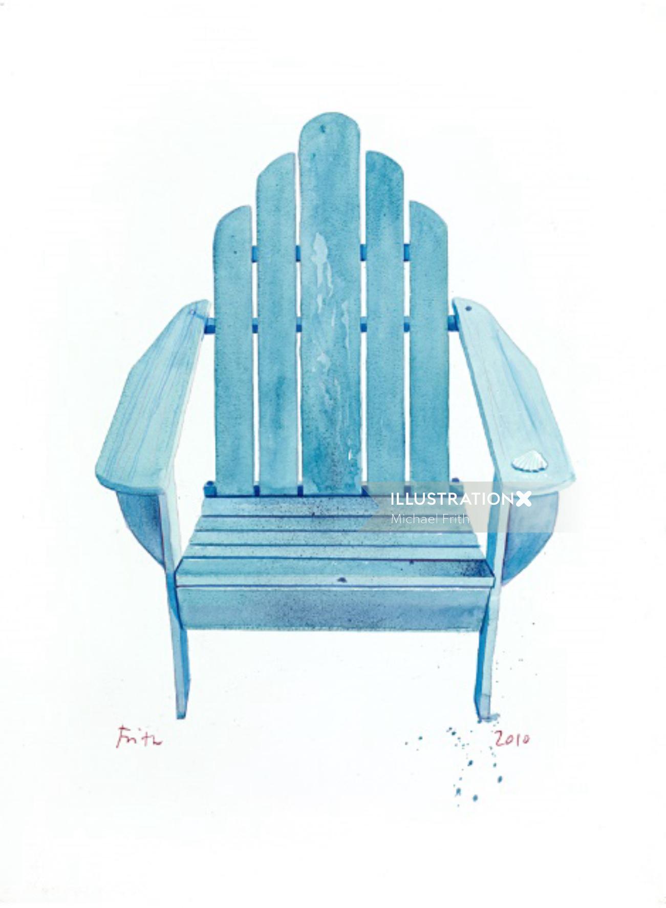 Illustration of chair
