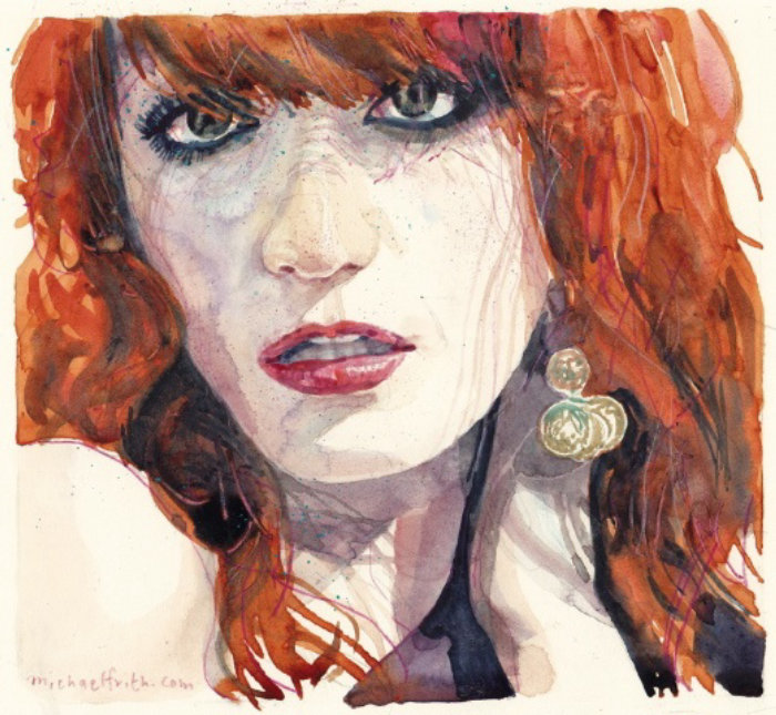 Portrait of Florence illustration by Michael Frith