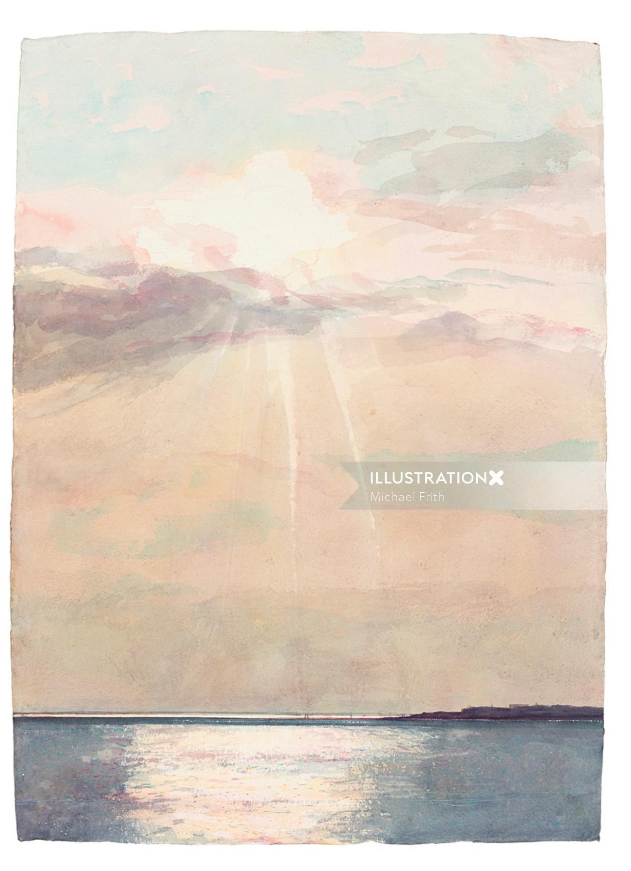 マイケル・フリスによる海景絵画