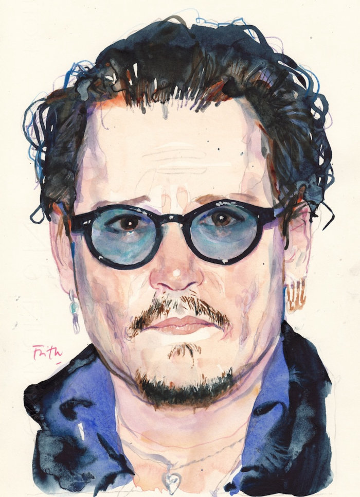 Retrato de Johnny Depp