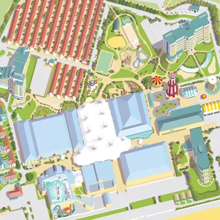 Mapa do resort Butlins Bognor Regis