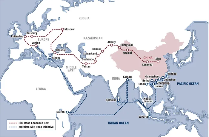 Mapa de rotas ao redor do mundo