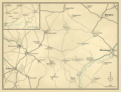 Hand-drawn map illustration by Mike Hall