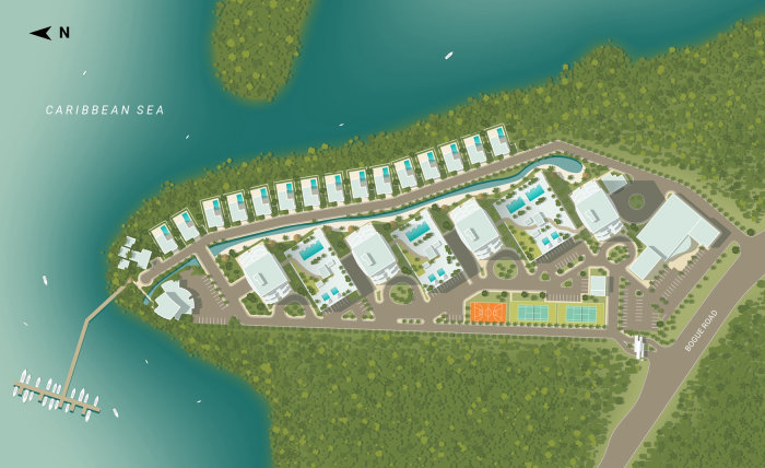Mike Hall created a resort map