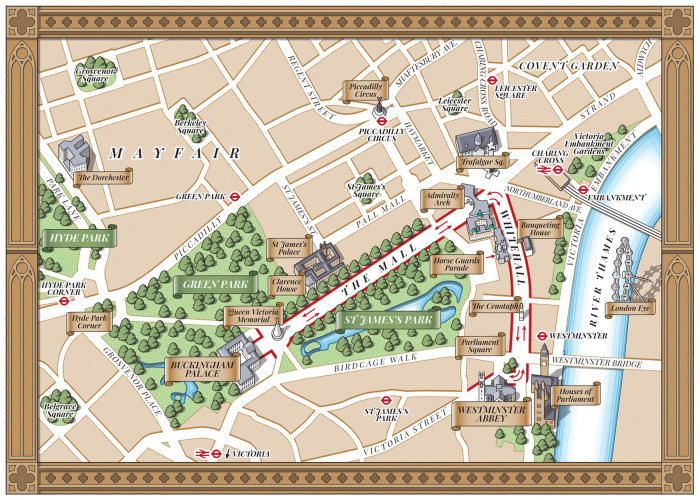 Mapas de ruas de Mayfair por Mike Hall