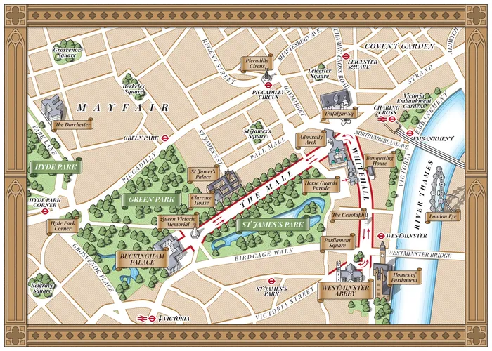 Mapas de ruas de Mayfair por Mike Hall