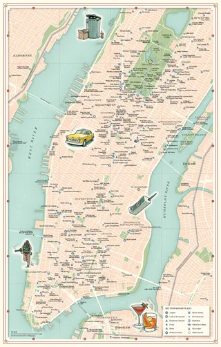 Key imaginary places of New York