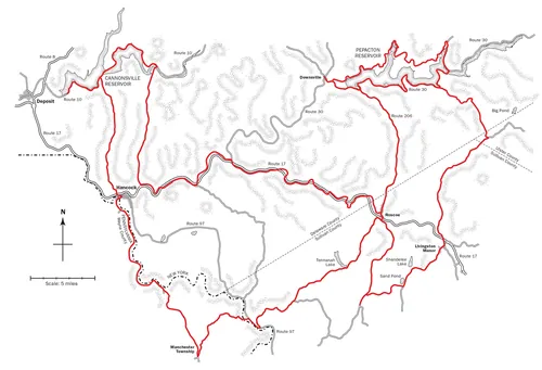 Practice map illustration showing political boundaries