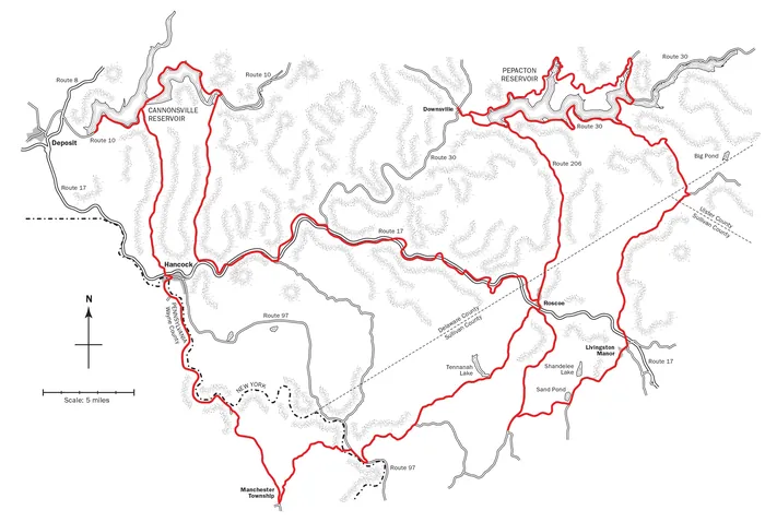 Practice map illustration showing political boundaries
