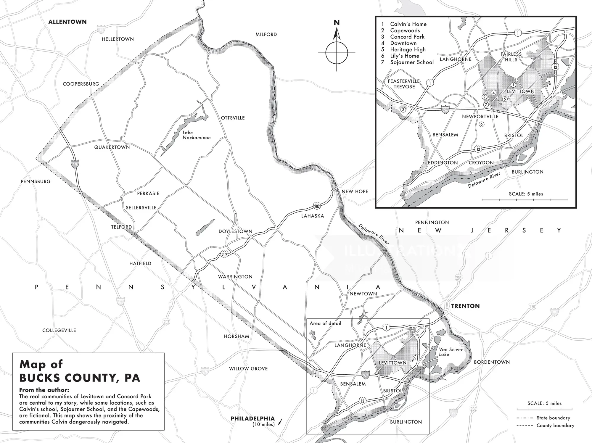 Pennsylvania township map showing local layout and boundaries