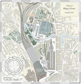 King's cross map illustration of Plimsoll Building