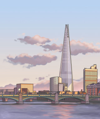 Graphic design of The Shard