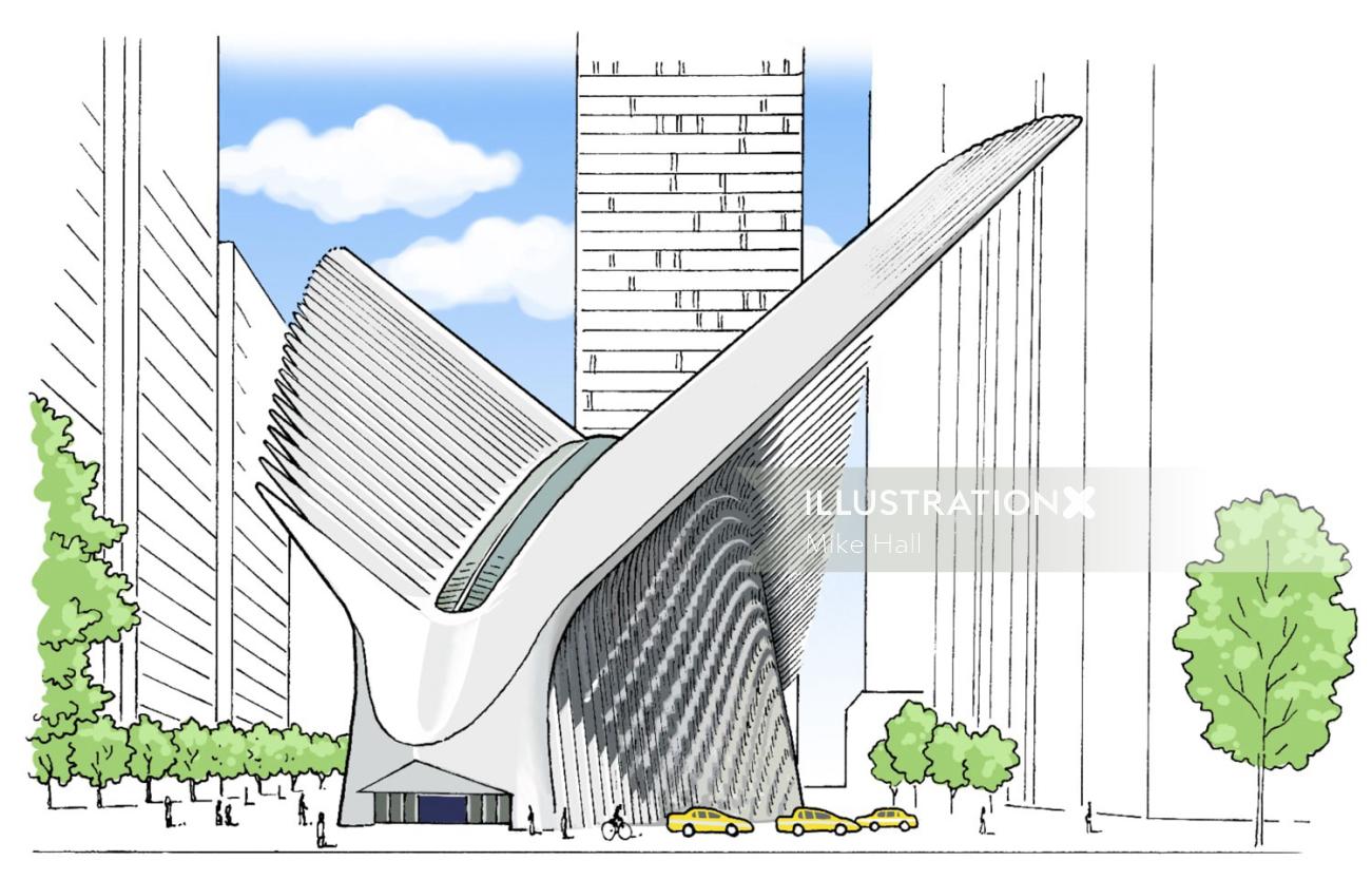 Centro de transporte del World Trade Center de Calatrava