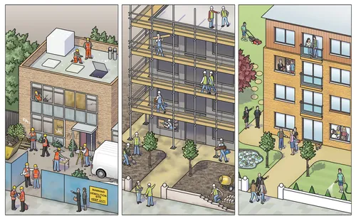 Redevelopment building design