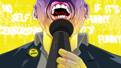 Man speech illustration