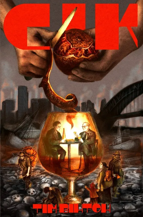 Misha Chernov's cover art for Juice by Tim Winton