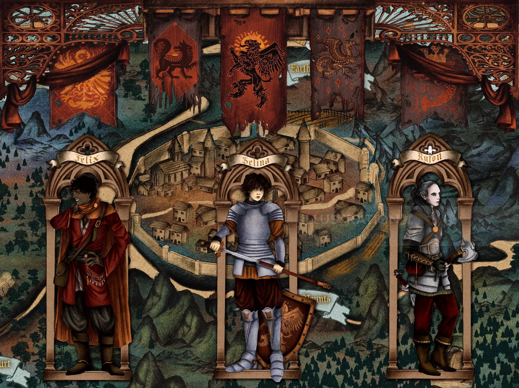 Misha Chernov character designs for Orbs of the Openland